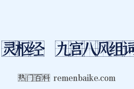 灵枢经·九宫八风组词是什么意思的图片